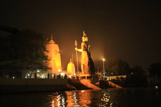 Calcutta (Kolkata) - Tempel aan de Hoogly river