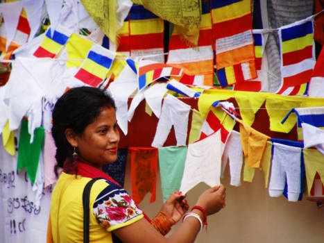 Taj Mahal - kleurrijke tempel in India