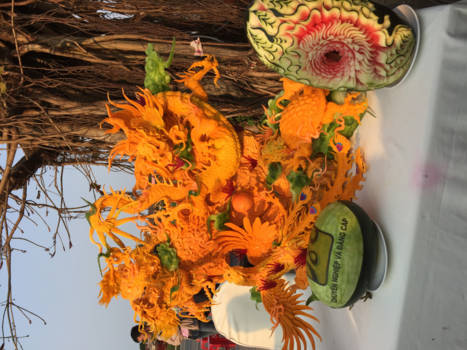 Sapa - Kunstwerk van groente.