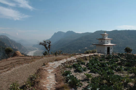 Nepal - Een prachtige wandeling met in de verte Pokhara