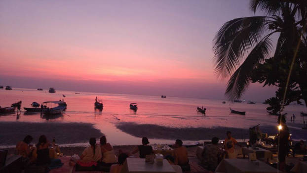 Koh Tao - Avond ritueel op koh tao.