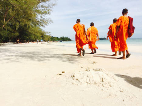 Cambodja - 'De monnikenleven'.