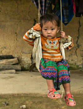 Vietnam - Schommelen op het platteland