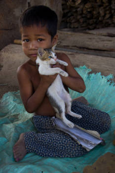 Laos - Blue eyes!