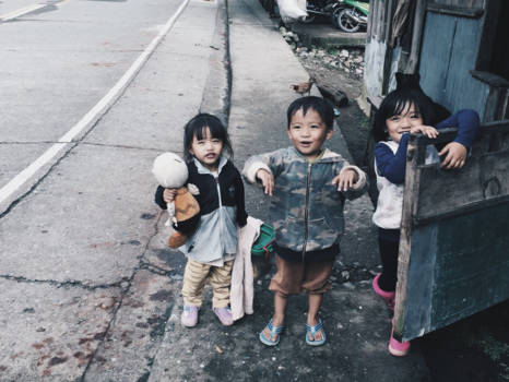Filipijnen - Happy faces! - Banaue, Filipijnen