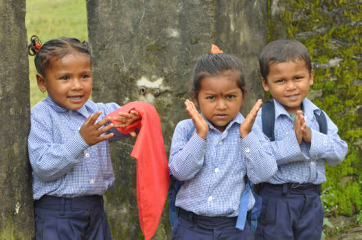 Nepal - vrolijke kinderen