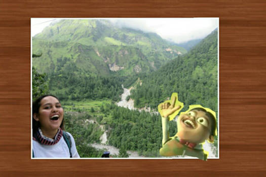 Annapurna Trail Trek - Happy hiking face