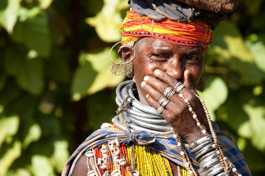 India - Orissa, een Bonda dame!