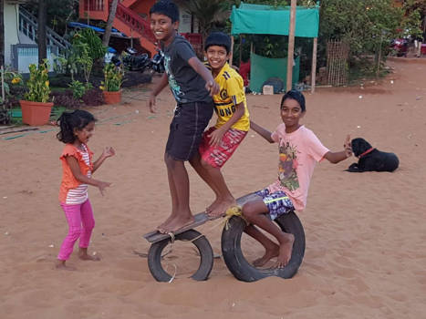 India - Goa Kids play like .......