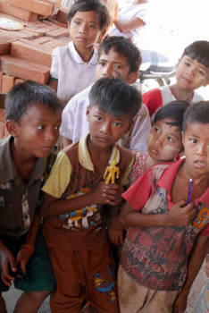 Myanmar - Happy with my little present