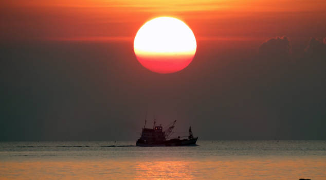 Koh Phangan - 2015 Koh Phangan Thailand, zonsondergang