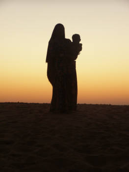 India - 2009 Zonsondergang Thar woestijn Rajasthan India