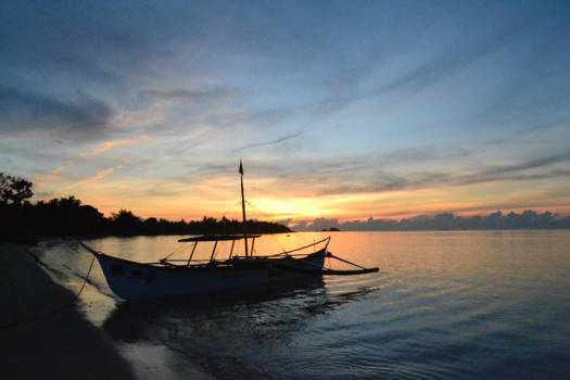 Filipijnen - zonsondergang in pallaui