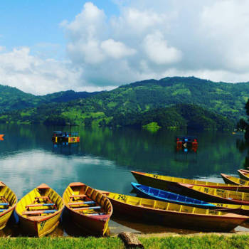 Pokhara - Lake near Pokhara