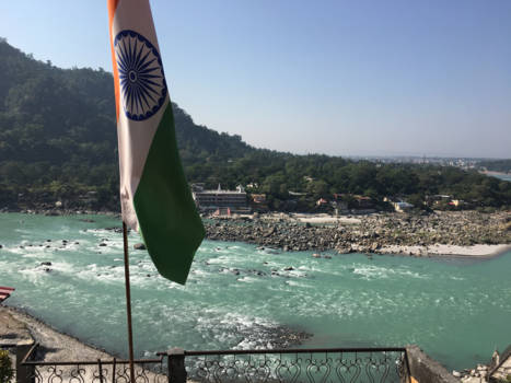 India - Uitzicht vanuit een restaurant