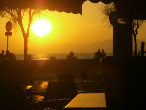 Malediven - Ondergaande zon op mallorca