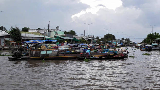 Vietnam - Drijvende markt