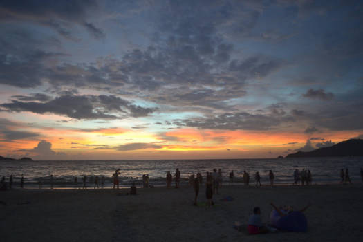 Thailand - Zonsondergang op Patong beach (Phuket)