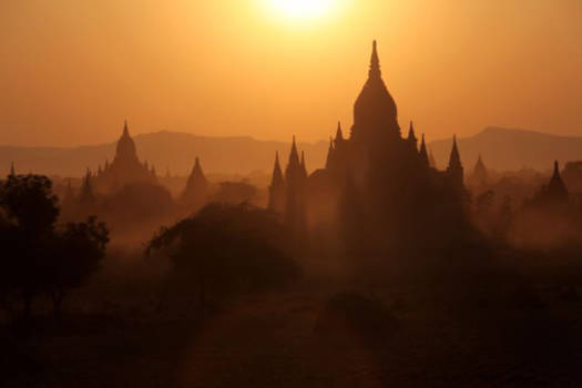Myanmar - Myanmar Bagan sunset