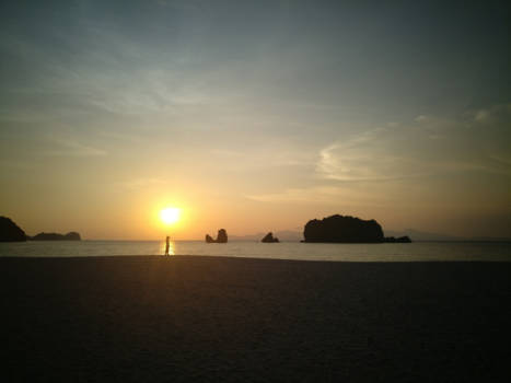 Maleisië - Taking selfies during sunset