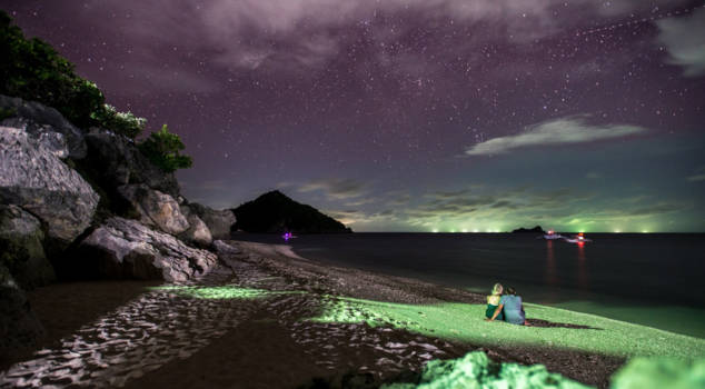 Filipijnen - At night, Cabugao Island, Filipijnen