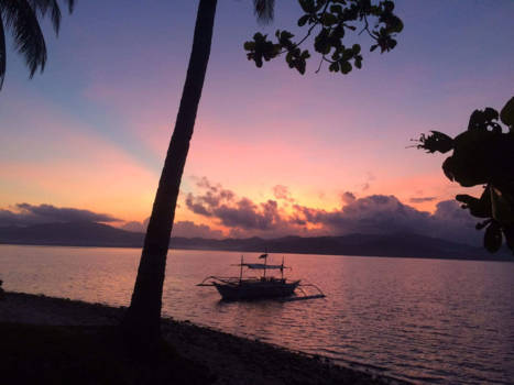 Filipijnen - Zonsopgang vanaf een onbewoond eiland