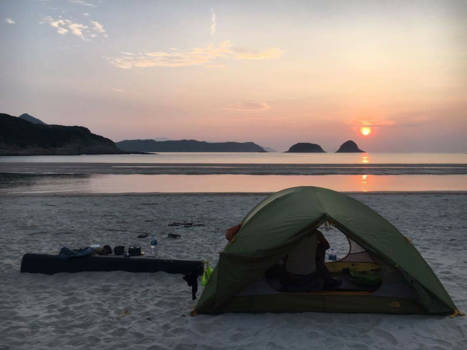 Hong Kong - Even alleen op de wereld met mijn tentje
