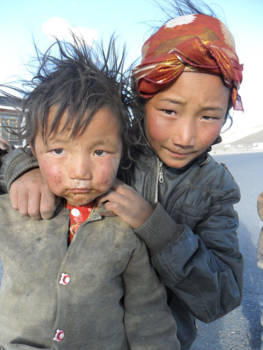 Tibet - Nomaden kinderen