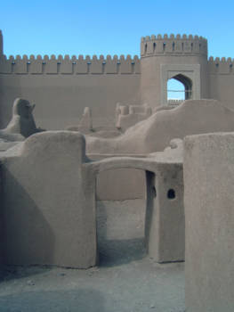 Iran - ruins mud town Rayen