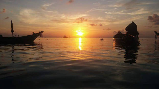 Koh Tao - Ondergaande zon Koh Tao