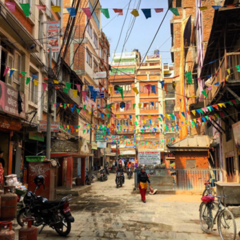 Nepal - Straatje in Thamel, Kathmandu