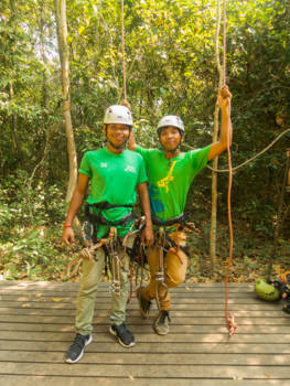 Cambodja - Top begeleiders bij Flight of the Gibbon ziplining Siem Reap
