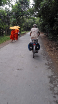Rondreis Zuid-Vietnam - Monniken langs de weg