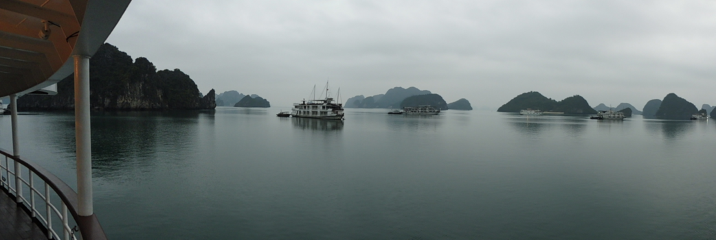 Halong Bay - Morgenstond (helaas geen goud in de mond)