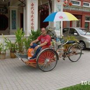 Pulau Penang - orgineel vervoer in hartje penang en ook nog groen bezig zijn