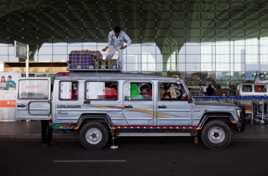 Mumbai - Op Mumbai airport de lucht in