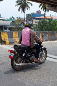 India - On his way to a tropic island