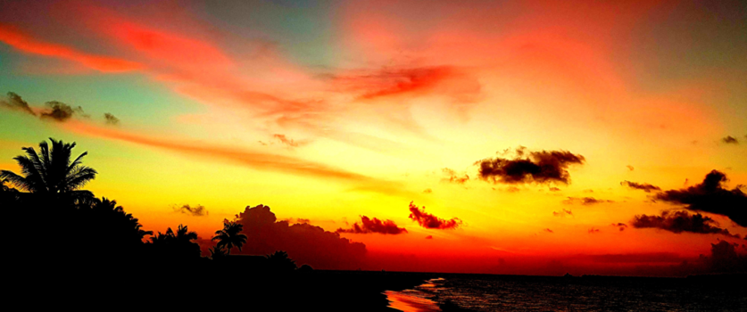 Malediven - Zonsondergang op de Malediven