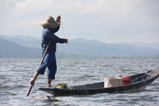 Myanmar - Visser op het Inle Lake