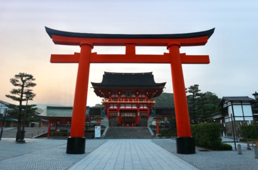 Japan - Sunrise in Kyoto, Japan