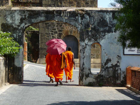 Galle - Monniken in Galle