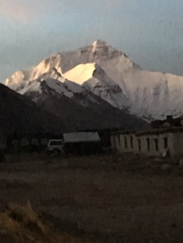 Tibet - Zonsopkomst Mount Everest