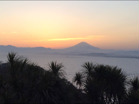 Japan - Mt Fuji bij zonsondergang