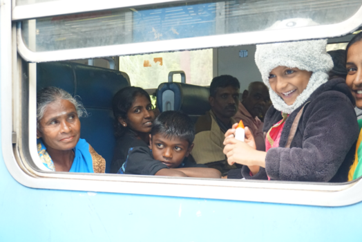 Sri Lanka - De lach uit een passerende trein