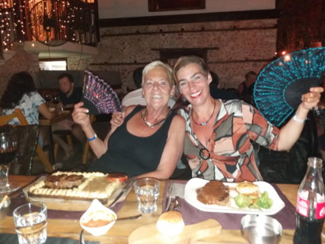 Turkije - Heerlijk uit eten met vrinden bij Eve Restaurant in Alanya centrum