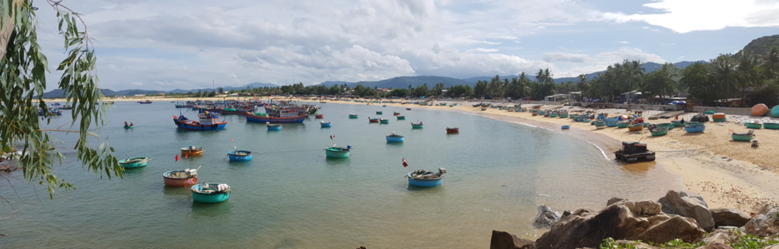 Rondreis Vietnam in vier weken - Vissersdorpje Thon Van Hoa Thon in beschutting van de baai