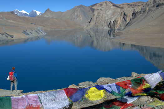 Nepal - Top of the world--  Tilcho meer  4990m    Nepal