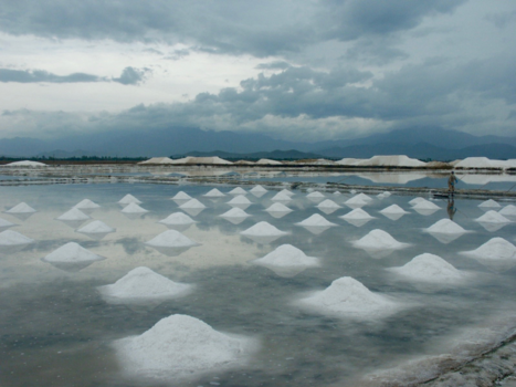 Vietnam - Zoutvlakte bij Na Trangh