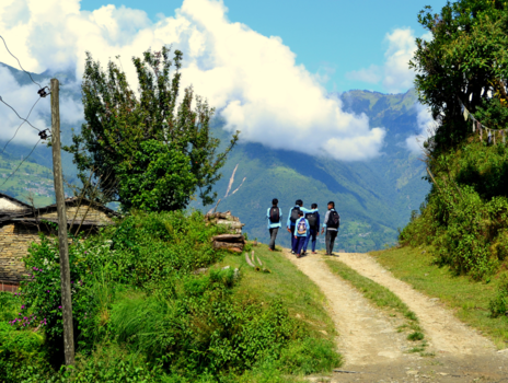 Pokhara - Op weg naar huis