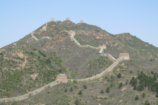 Chinese Muur - Over de bergen